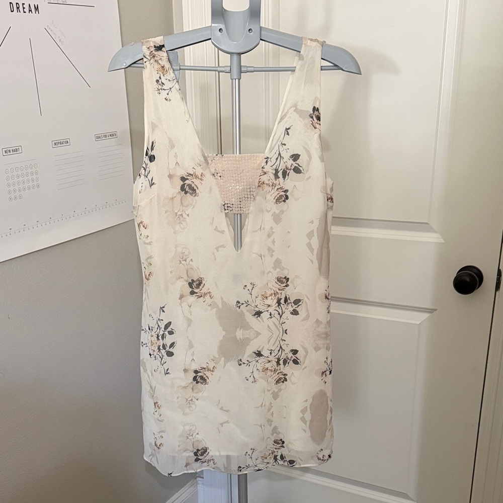 New Friends Colony- Floral Midi Dress - Cream